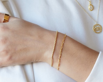 Dainty gold bracelet, chain bracelet, minimal bracelet, delicate gold bracelet, vintage bracelet, trendy bracelet, simple chain bracelet