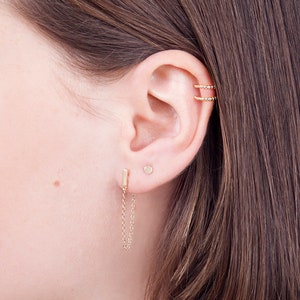 Kleine schijfoorbellen, kleine stud oorbellen, cirkel studs, eenvoudige oorbellen, kleine studs, minimalistische oorbellen, delicate stud oorbellen, gouden studs afbeelding 6