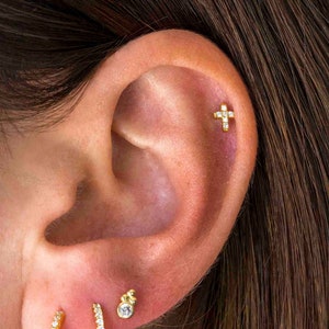 Tragus sales cross earring