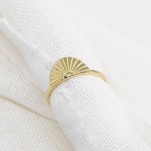 Sun ring, dainty ring, minimalist gold ring, gold stacking ring, minimal gold ring, boho ring, stackable ring, dainty ring, delicate ring