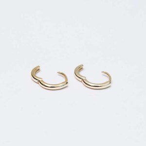 Small gold hoops, tiny hoop earrings, small hoop earrings, minimalist gold hoops, minimal hoop earrings, tiny hoop earrings, dainty hoops image 8