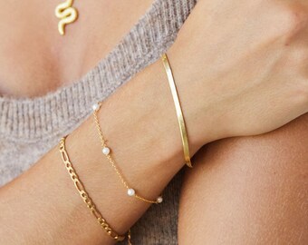 gold beaded bracelet 24k yellow gold plated bracelet Thin gold bracelet layering gold bracelet gold silk bracelet gold dainty bracelet