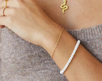 Minimalist bracelet, thin gold bracelet, gold bracelet, minimal link bracelet, dainty gold bracelet, everyday bracelet, delicate bracelet