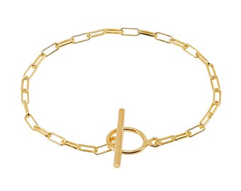 T bar cheap link bracelet