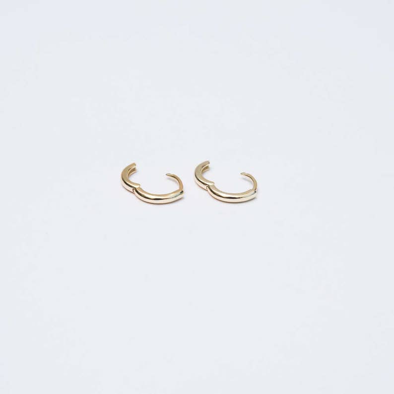 Small gold hoops, tiny hoop earrings, small hoop earrings, minimalist gold hoops, minimal hoop earrings, tiny hoop earrings, dainty hoops image 8