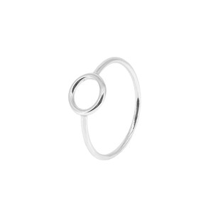 Small circle ring, gold karma ring, gold circle ring, dainty O ring, minimal circle ring, small open circle ring, tiny circle ring image 7