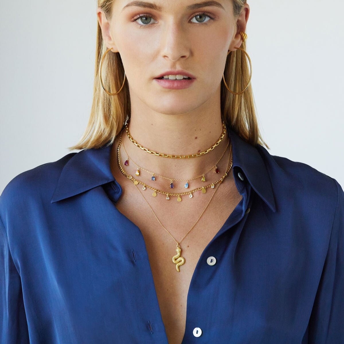 Dainty Necklace Link Necklace Dainty Gold Necklace Thin Etsy