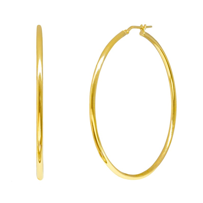 Large hoops, statement hoop earrings, big hoops, thin gold hoop earrings, minimalist hoops, delicate hoop earrings, statement hoops image 4