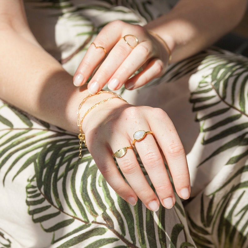 Thin gold bracelet, dainty bracelet, minimal gold bracelet, delicate bracelet, link chain bracelet, simple bracelet, thin chain bracelet image 6