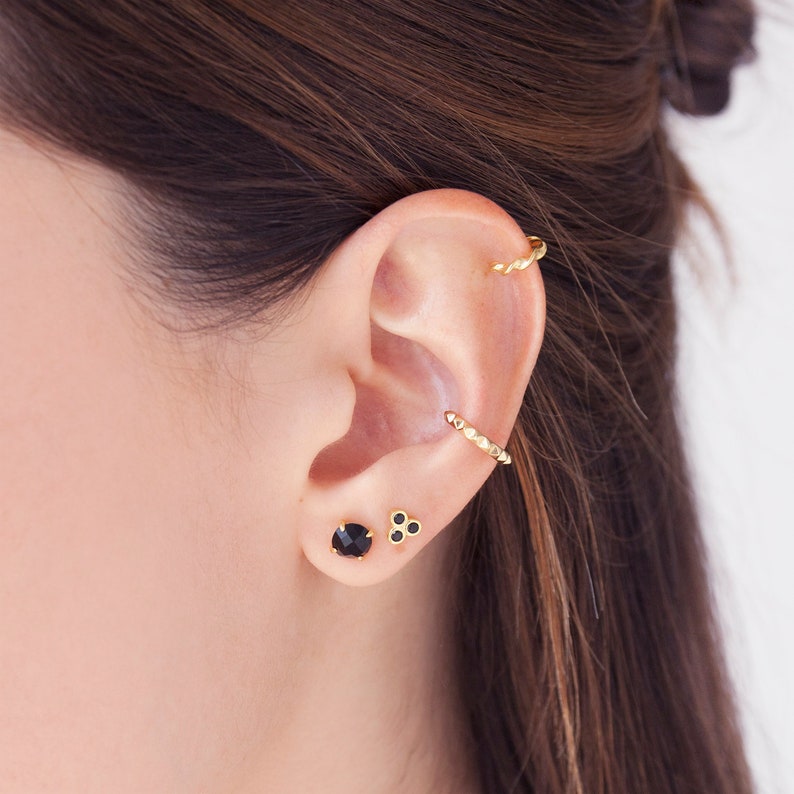 Dainty Ear Cuff Small Gold Ear Cuff No Piercing Earring Etsy