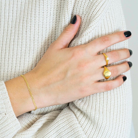 Link Bracelet Gold Chain Bracelet 