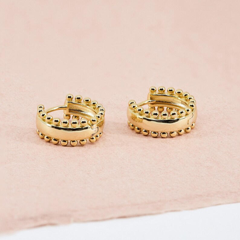 Transparent Beaded Fancy Hoops