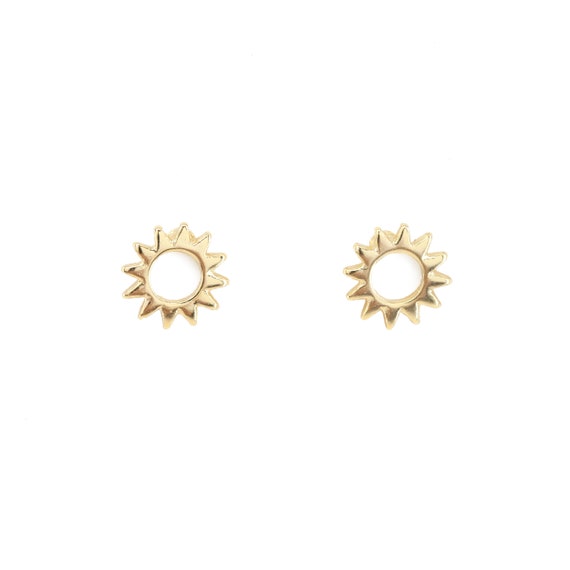 Sun earrings studs best sale
