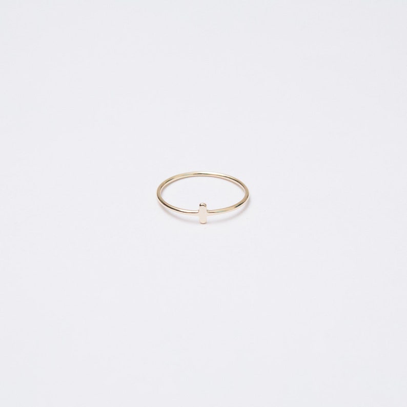 Stackable Ring Set Simple Stacking Rings Black Stone Etsy