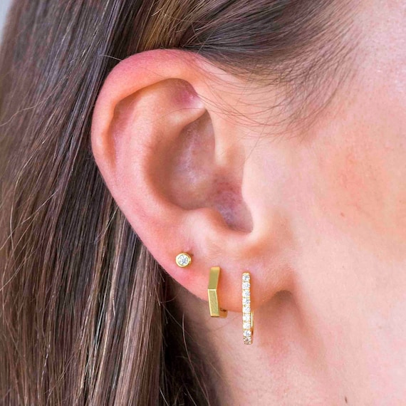Buy 8mm Gold Studs,everydaywear Gold Earrings,gold Filled Hypoallergenic  Earrings,minimalist Earrings,plain Gold Stud Earrings,simple Gold Studs  Online in India - Etsy