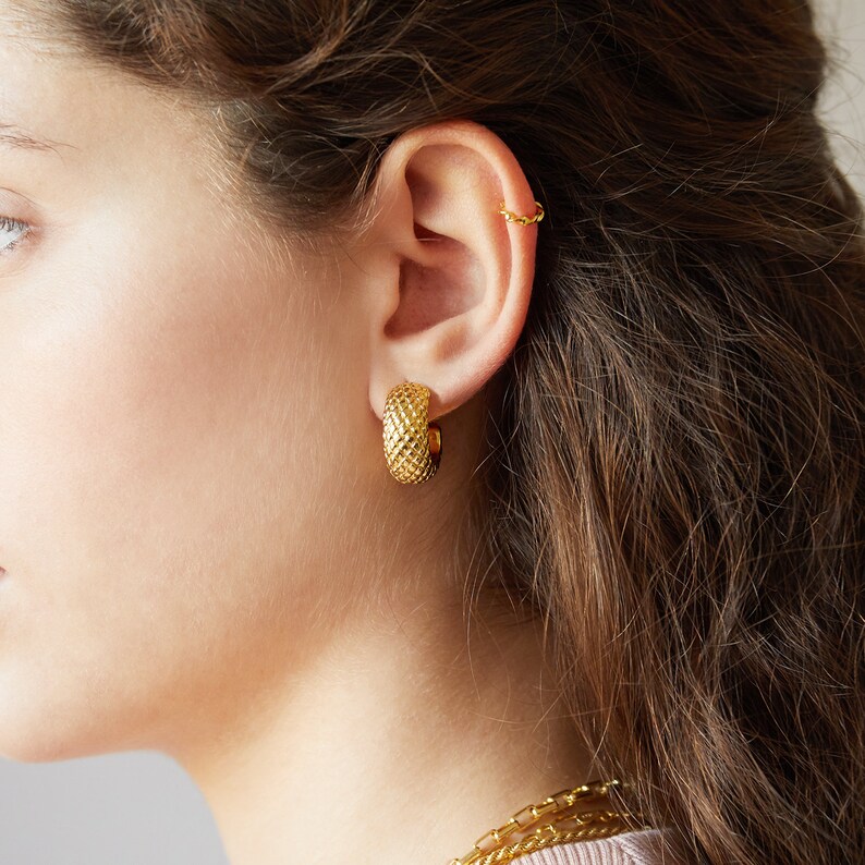 Dainty Ear Cuff Small Gold Ear Cuff No Piercing Earring Etsy