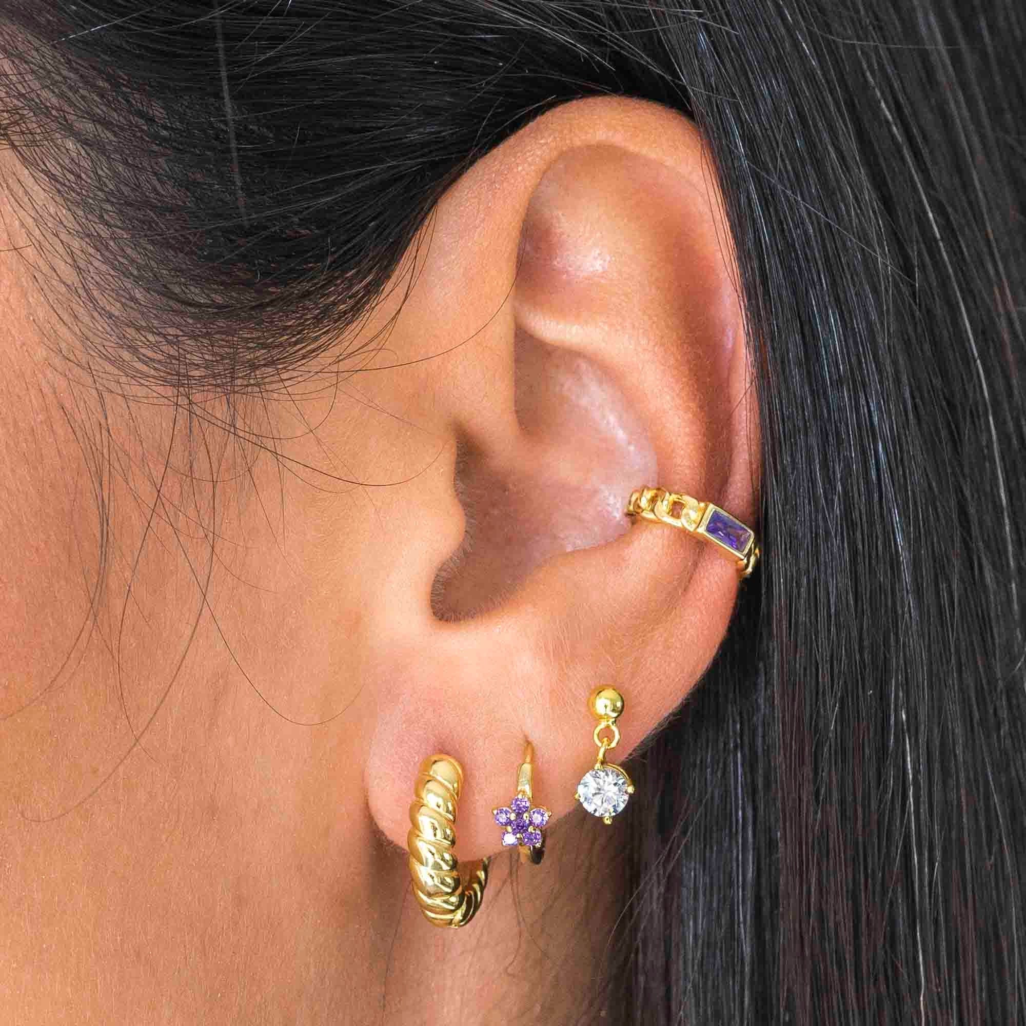 Screw back earrings piercing pagoda outlet