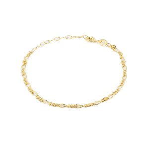 Thin gold bracelet, dainty bracelet, minimal gold bracelet, delicate bracelet, link chain bracelet, simple bracelet, thin chain bracelet image 2