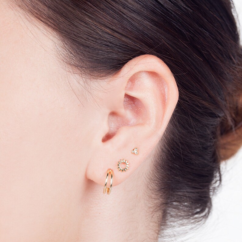 minimal earrings sun earrings delicate studs Sun stud earrings tiny studs gold dainty studs tiny stud earrings dainty jewelry