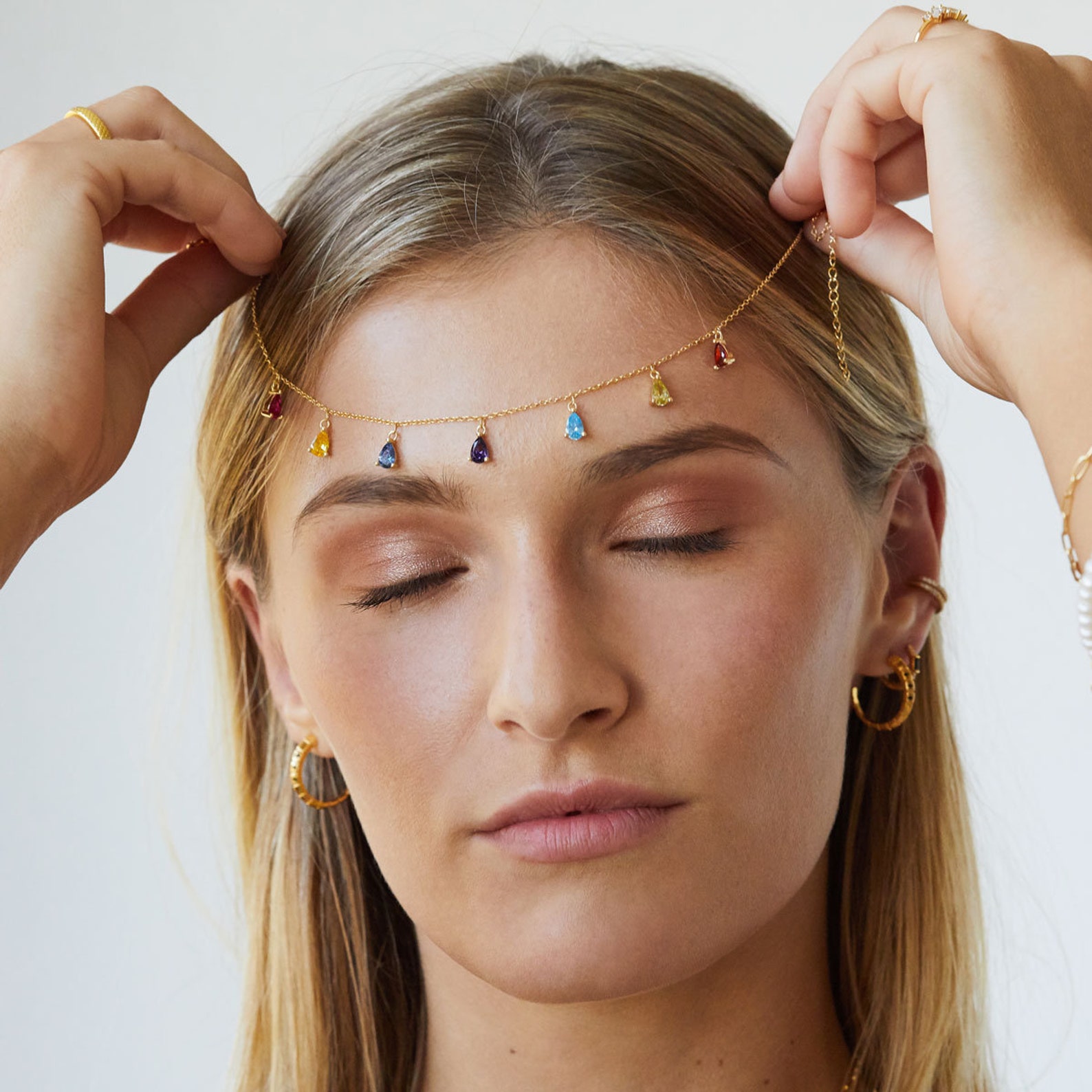 Dainty Cz Necklace Charm Necklace Minimal Necklace Dangle Etsy