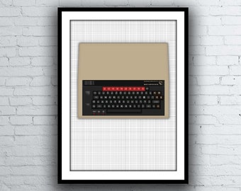 BBC Micro Model B Computer Poster BBC Micro Model B  Digital Art Poster / Print