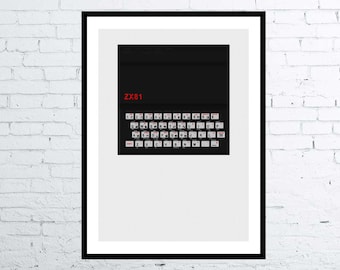 Sinclair ZX 81 Computer Poster Digital Art Poster / Print - Etsy