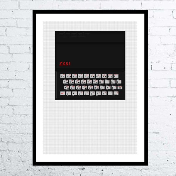 Sinclair ZX 81 Computer Poster Digital Art Poster / Print