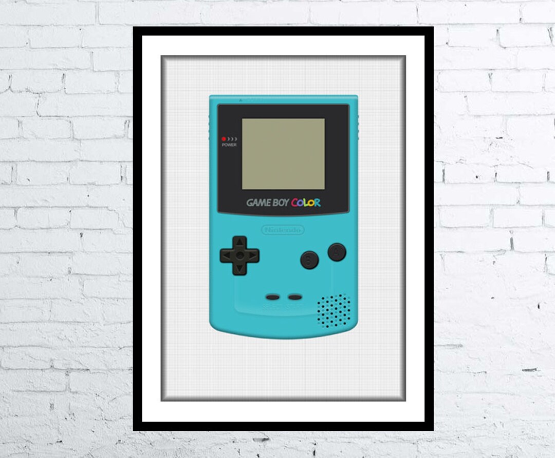 Nintendo Gameboy Color Computer Poster Nintendo Gameboy Digital Art ...