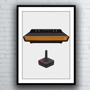 Poster / stampa computer d&#39;arte digitale per console Atari 2600