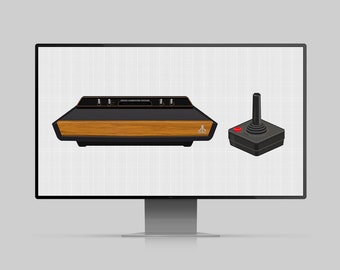 Atari 2600 Computer Poster Retro Digital Download
