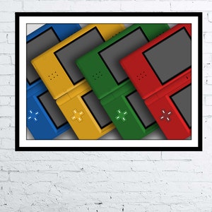 Nintendo DS Lite Computer Poster Nintendo DS Digital Art Poster / Print
