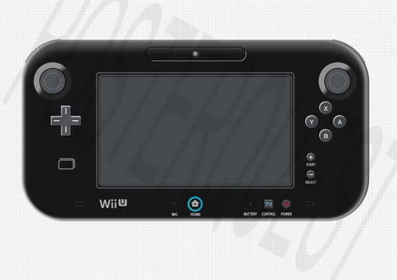 Affiche de console Nintendo Wii U Art numérique pour votre salle de jeu -   France
