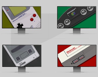 Retro Console "Nintendo" Collection x 5 Digital Download