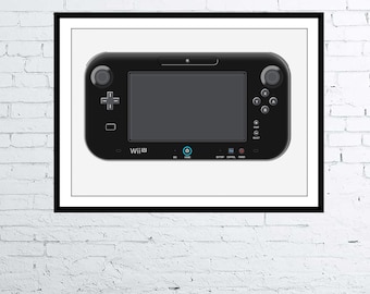 Nintendo Wii U Console Poster Digital Art for your gameroom