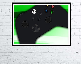 Poster / stampa di arte digitale del gamepad del controller Xbox
