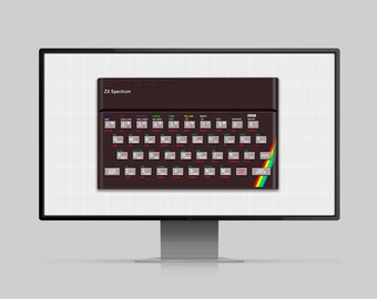 ZX Spectrum Computer Poster Retro Digital Download