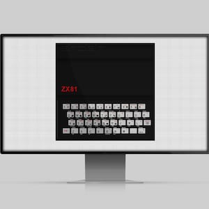 ZX 81 Poster del computer Download digitale retrò
