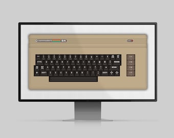 Commodore 64 Computer Poster Retro Digital Download
