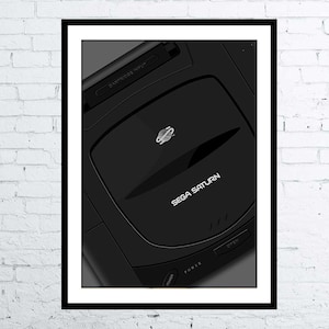 Sega Saturn Computer Poster Retro Digital Art Poster / Print