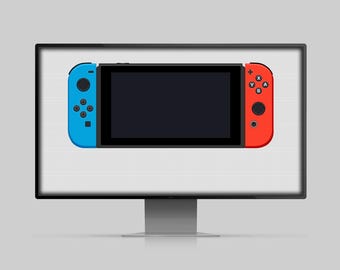 Poster retrò per computer Nintendo Switch - Download digitale