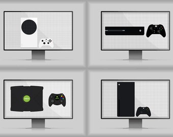 Retro Console "Microsoft Xbox " Collection x 7 Digital Download