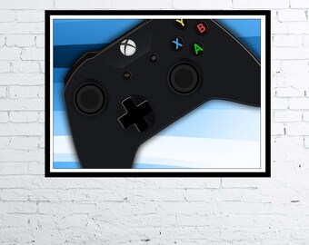Poster / stampa di arte digitale del gamepad del controller Xbox