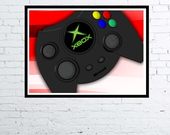 Poster / stampa di arte digitale del gamepad del controller Xbox