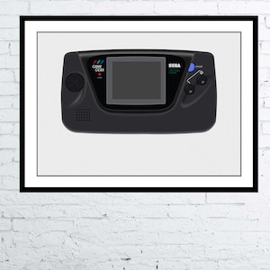 Sega Gamegear Computer Poster digitale Kunst Poster / Druck