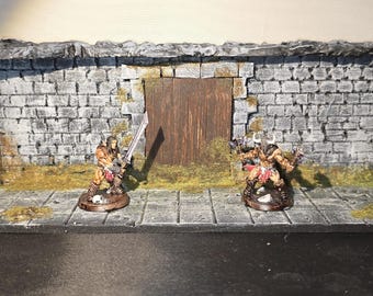 Diorama/scenario fatto a mano o dungeon da esposizione per D&D ecc.