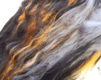 Handcarded Batt for spinning or felting 'Edgar'