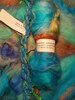 Wonderland Art Batt / 17. The Mock Turtle / Turquoise / Jade / Copper / Sea Green / Mint / Blue / 50g / Fiber Batt / Spinning / Felting Wool 