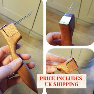 Ergonomic Needle Felting Tool: Hardwood Handle for Arthritis Carpal Tunnel