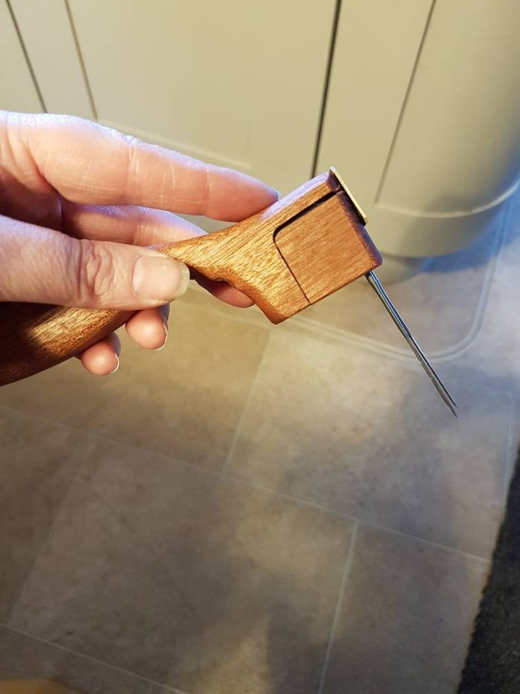 Ergonomic Needle Felting Handle / Needle Felting Tool / Wooden Etsy