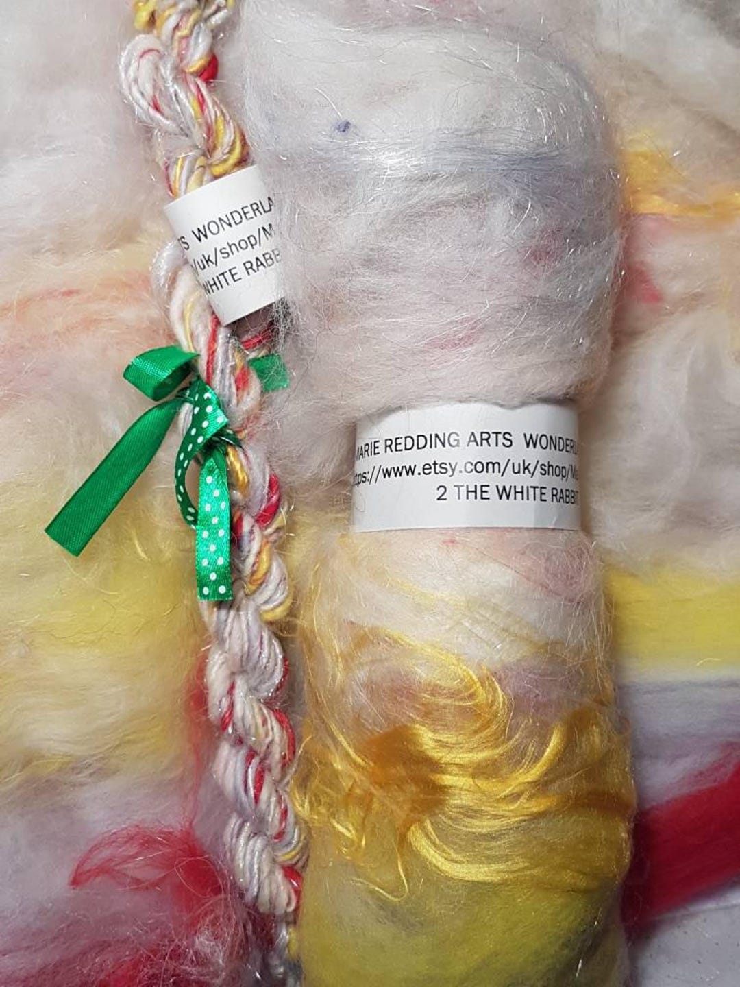Wonderland Yarn / 2. the White Rabbit / 110g / White / Red / Yellow ...